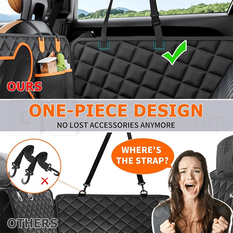 ZenMotion™ Dog Car Seat Cover with Pockets